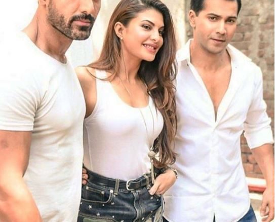 who is jacqueline fernandez paring up with, john or varun in dishoom ?